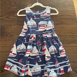 Classic Prep CPC Navy Red and White Nautical Boat Dress